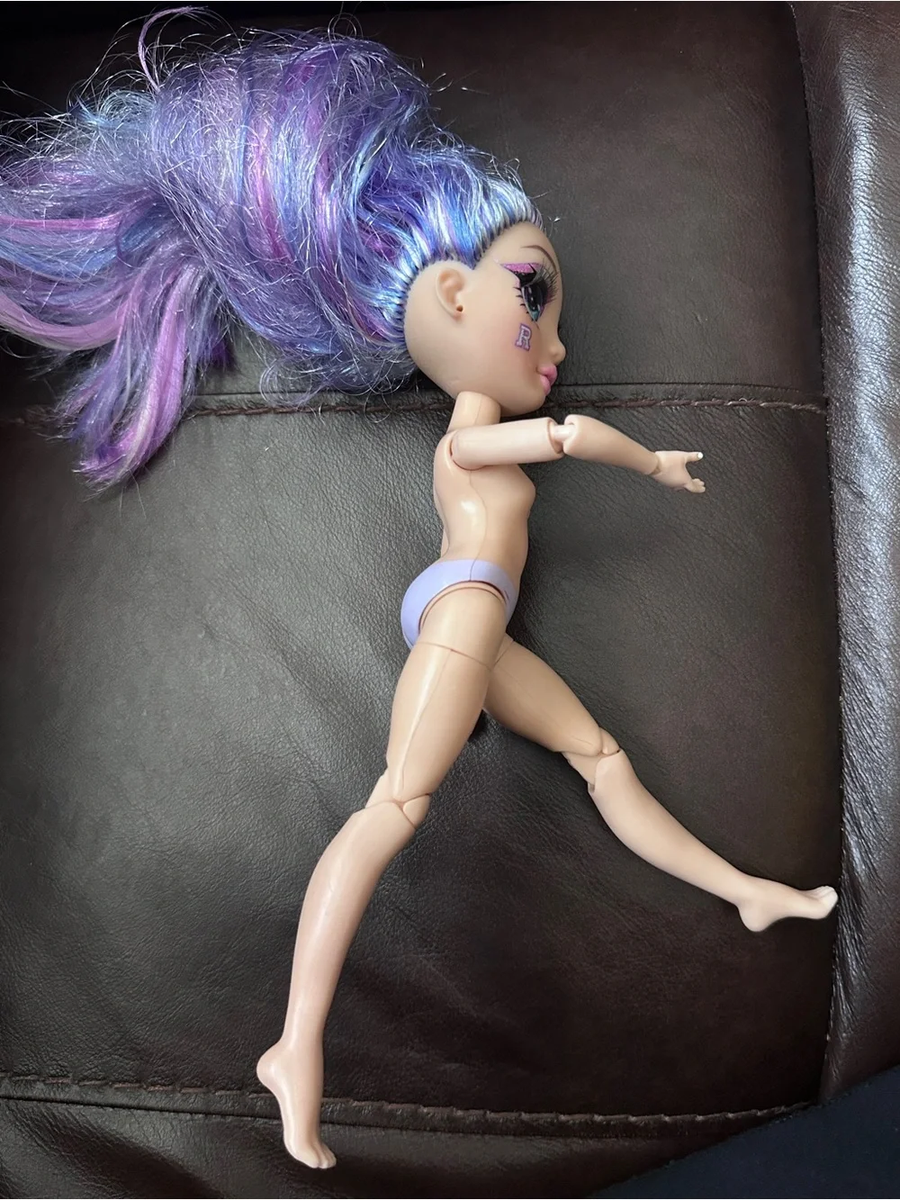 Rainbow High Cheer Violet Willow Purple Cheerleader Doll with no clothes